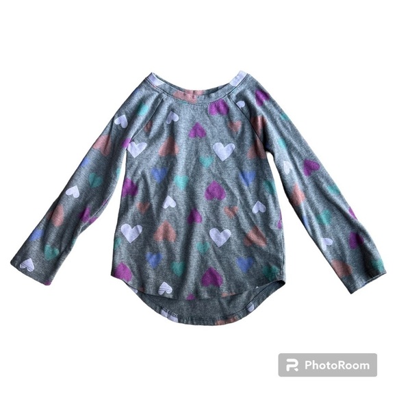 Cat &Jack long sleeve Heart tee 4t - Picture 1 of 2